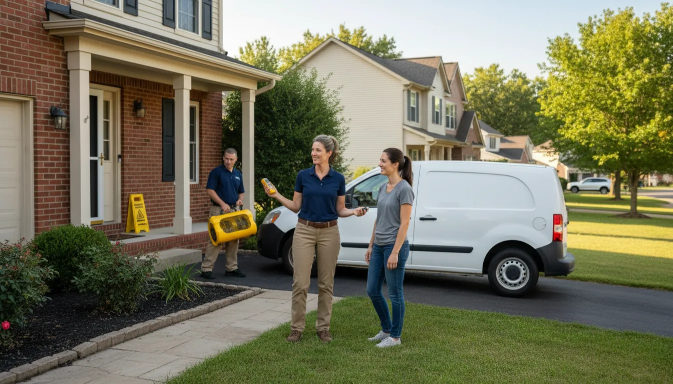 Residential water damage restoration in Griffithville, AR